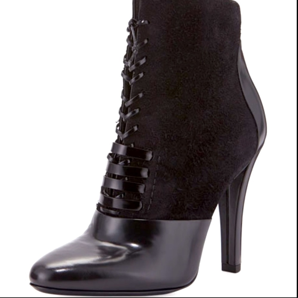 3.1 PhillipLim Harleth Suede Leather LaceUp Bootie